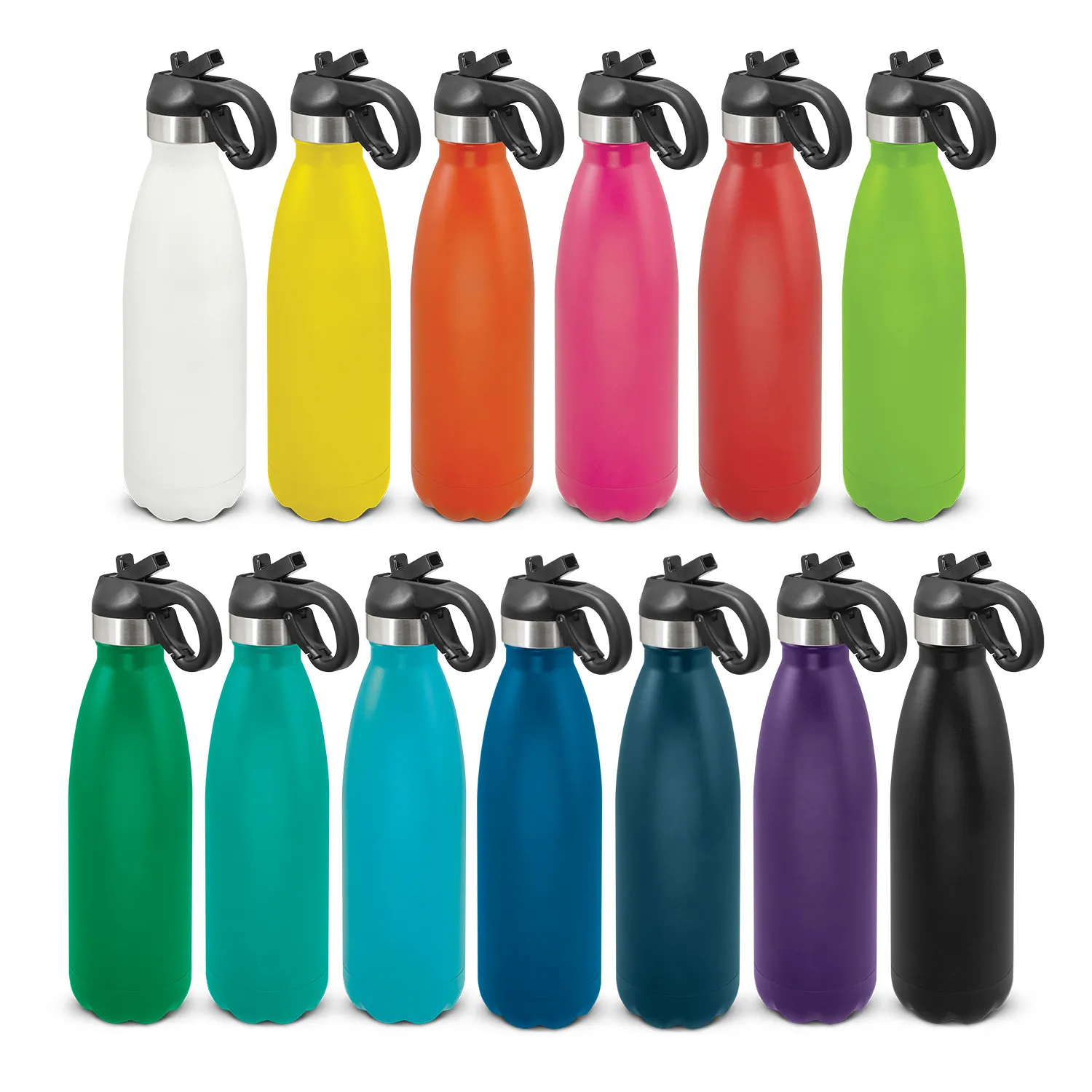 Custom Printed Mirage Powder Coated Vacuum Bottle Flip Lid Colour Range Online In Perth Australia