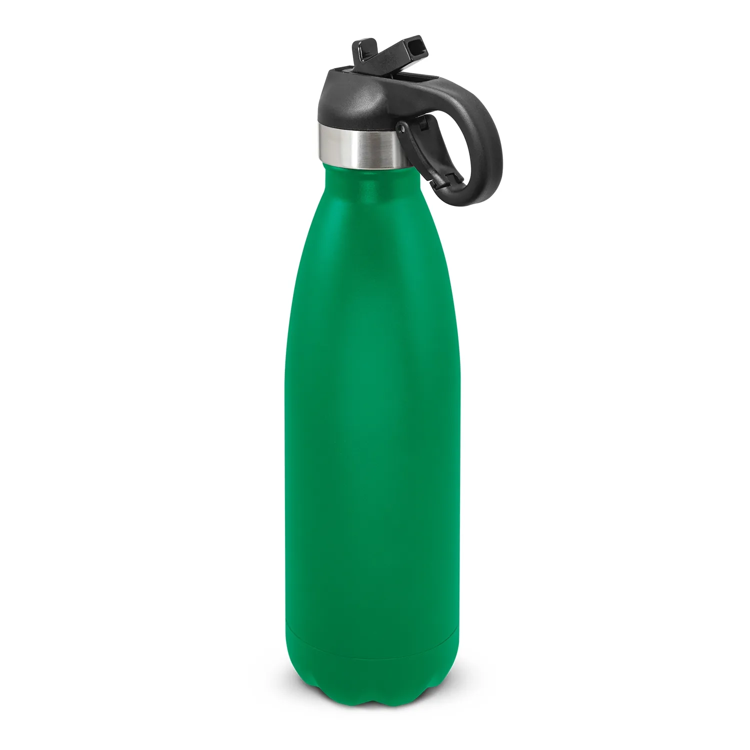 Custom Printed Mirage Powder Coated Vacuum Bottle Flip Lid Kelly Green Online In Perth Australia