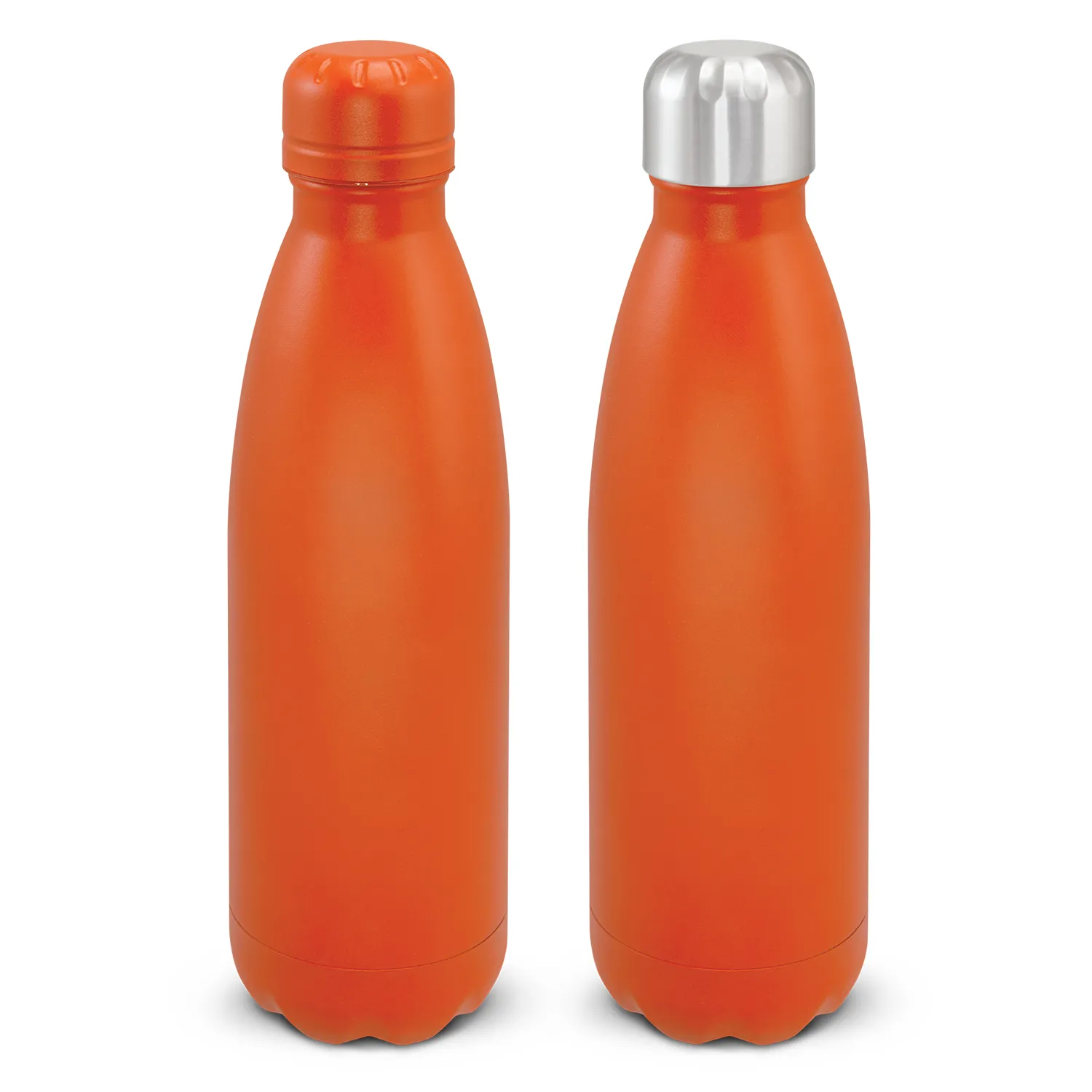 Custom Printed Mirage Powder Coated Vacuum Bottle Orange Online In Perth Australia