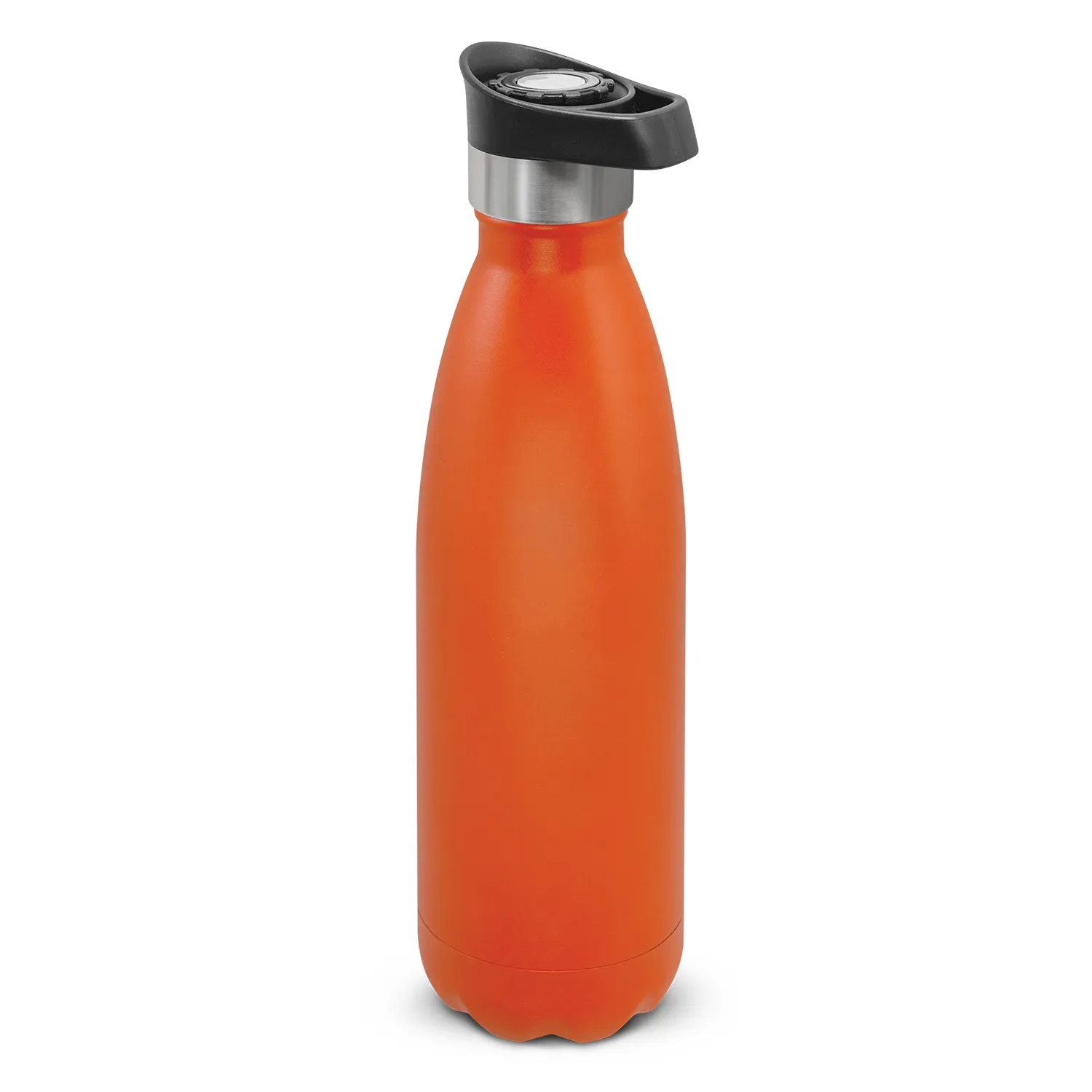 Custom Printed Mirage Powder Coated Vacuum Bottle Push Button Lid Orange Online In Perth Australia