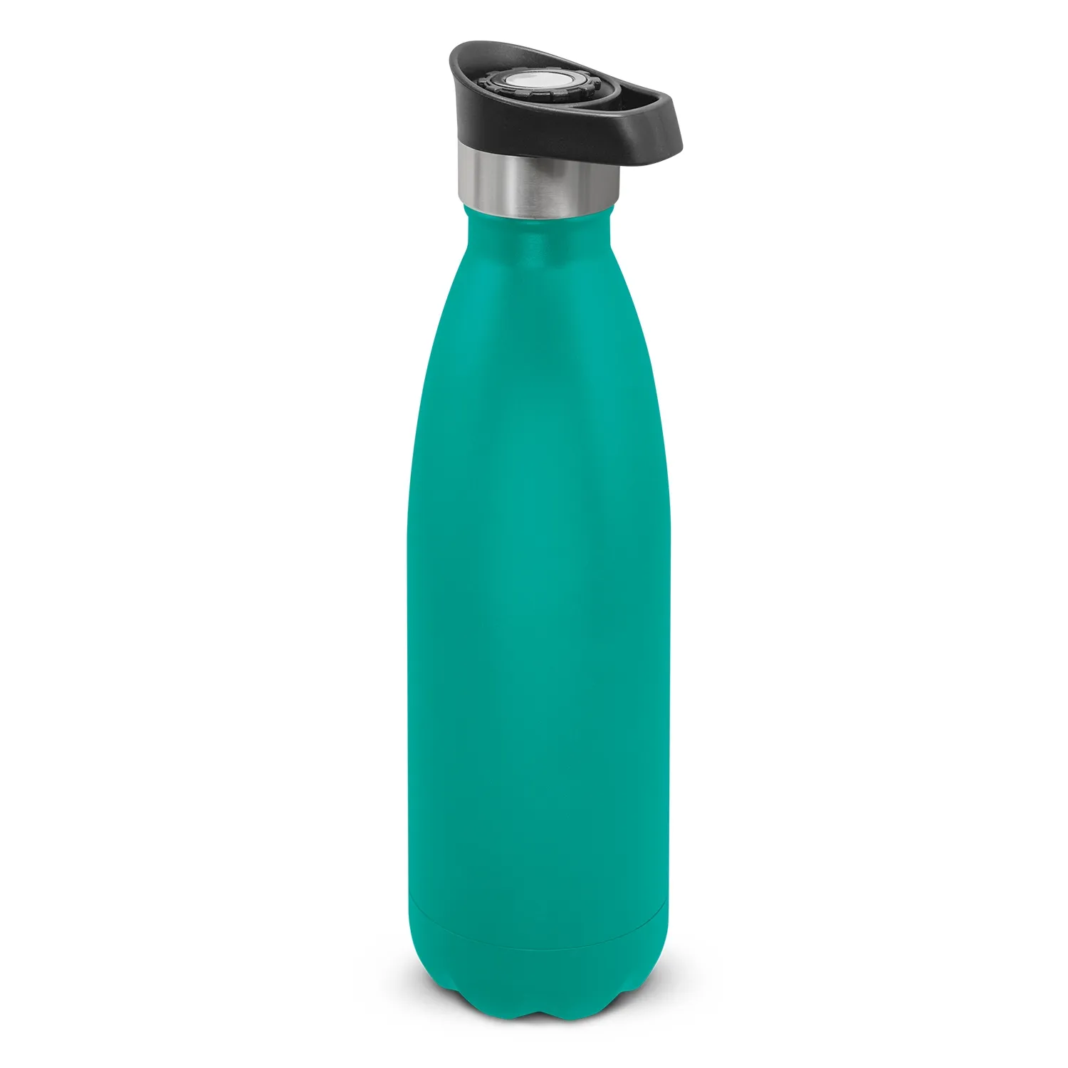 Custom Printed Mirage Powder Coated Vacuum Bottle Push Button Lid Teal Online In Perth Australia