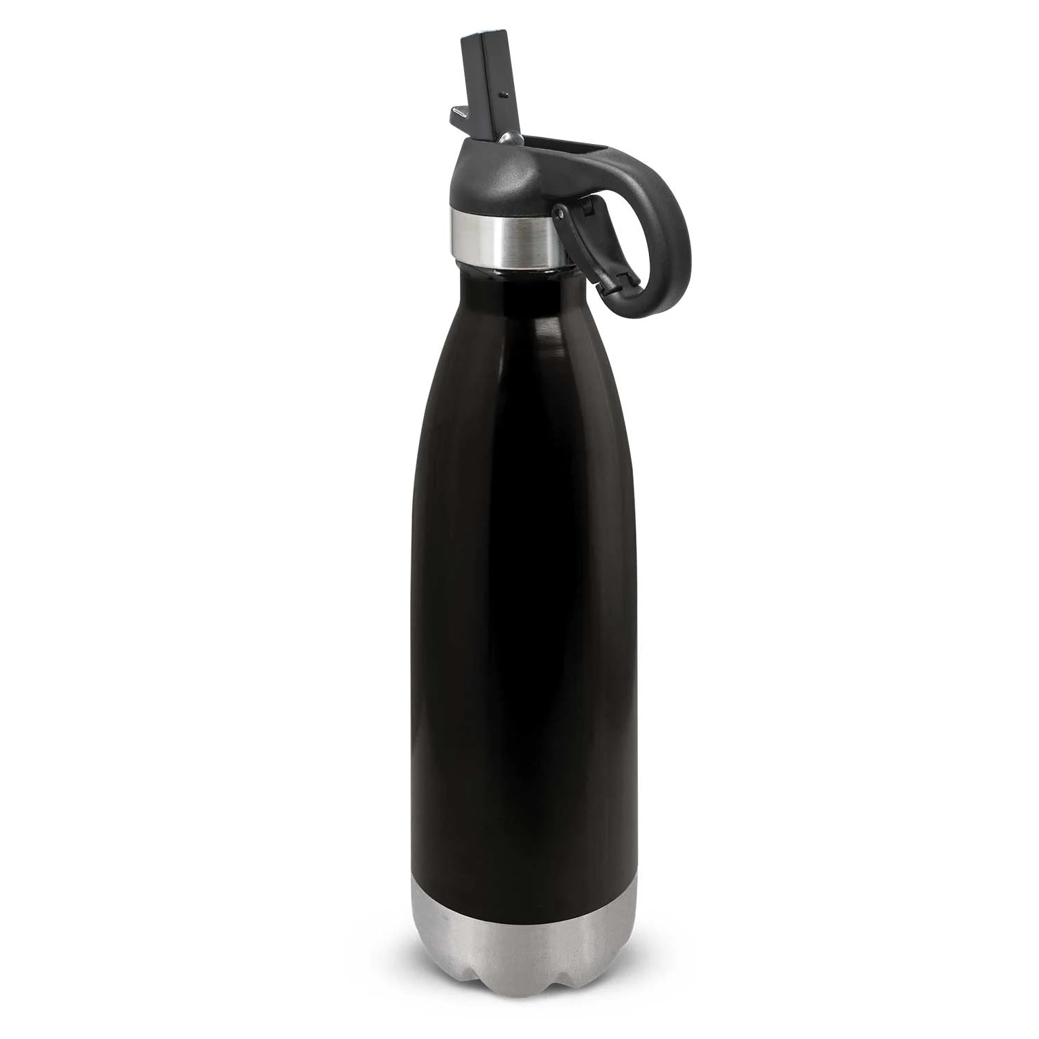 Custom Printed Mirage Steel Bottle Flip Lid Black Online In Perth Australia