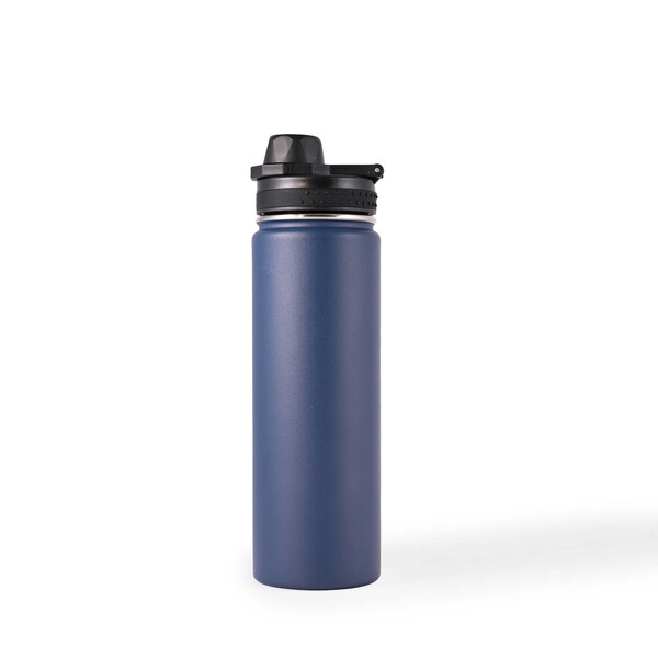 Custom Printed Mystique 650Ml Stainless Steel Vacuum Navy Blue Insulated Bottles Online In Perth Australia