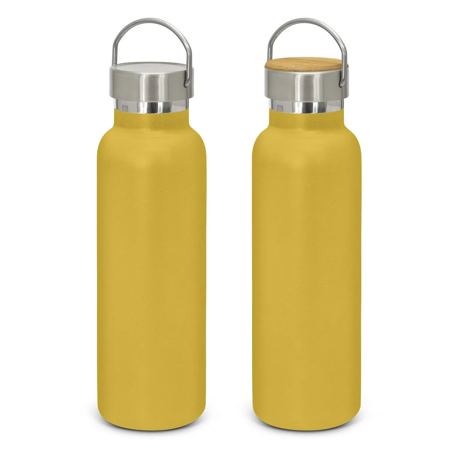 Custom Printed Nomad Deco Vacuum Bottle Powder Coated Mustard Online In Perth Australia