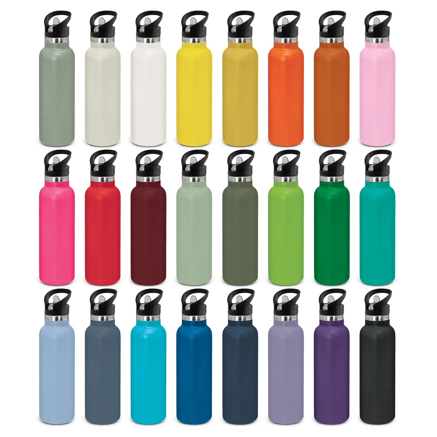 Custom Printed Nomad Vacuum Bottle Powder Coated Colour Range Online In Perth Australia