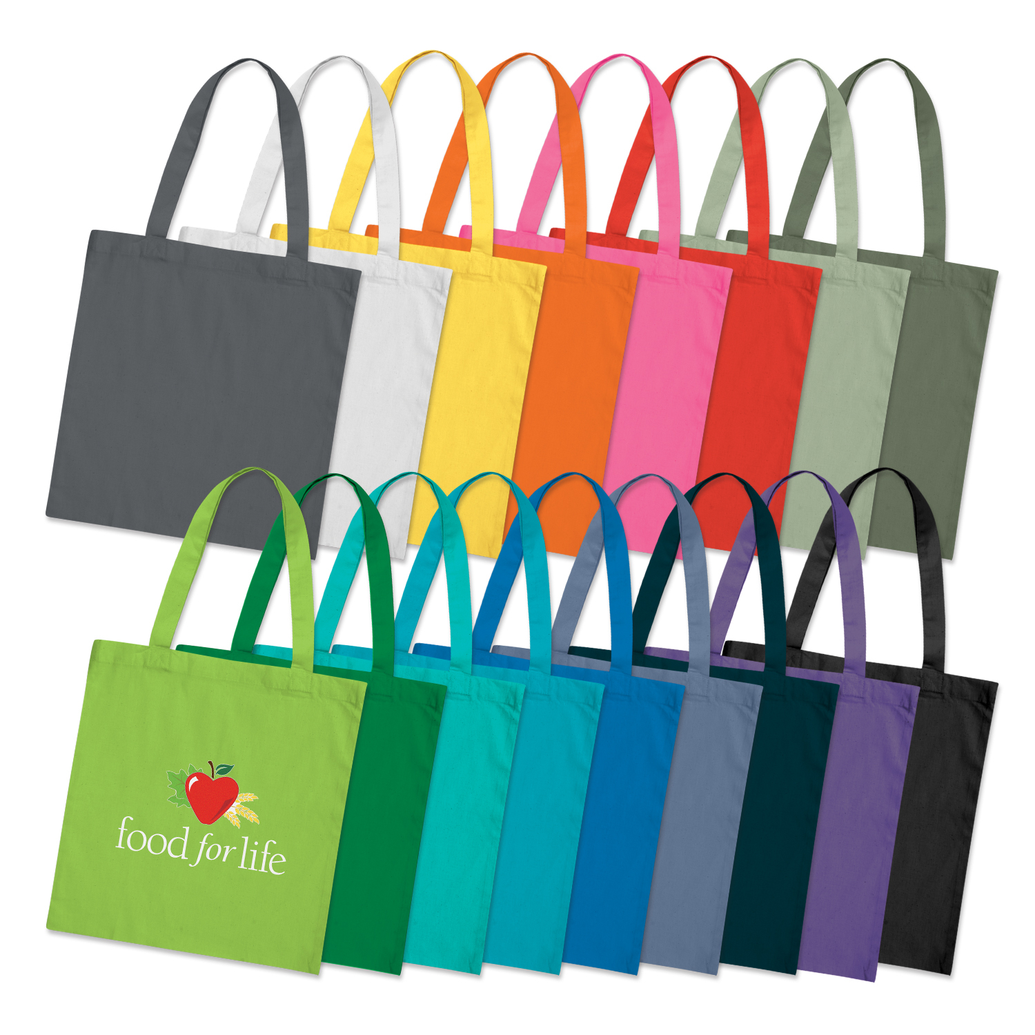 Custom Printed Sonnet Tote Colours Cotton Calico Bags Online In Perth Australia 