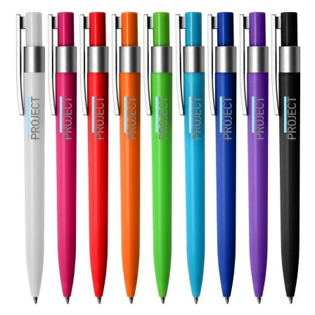 Custom Printed Torino Silver Plastic Pens Main Online In Perth Australia