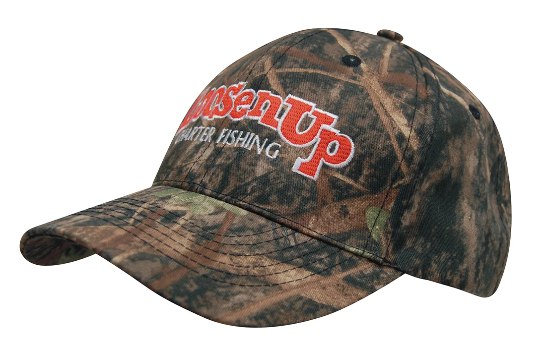 Custom Printed True Timber Camouflage 6 Panel Cap Main Online In Perth Australia