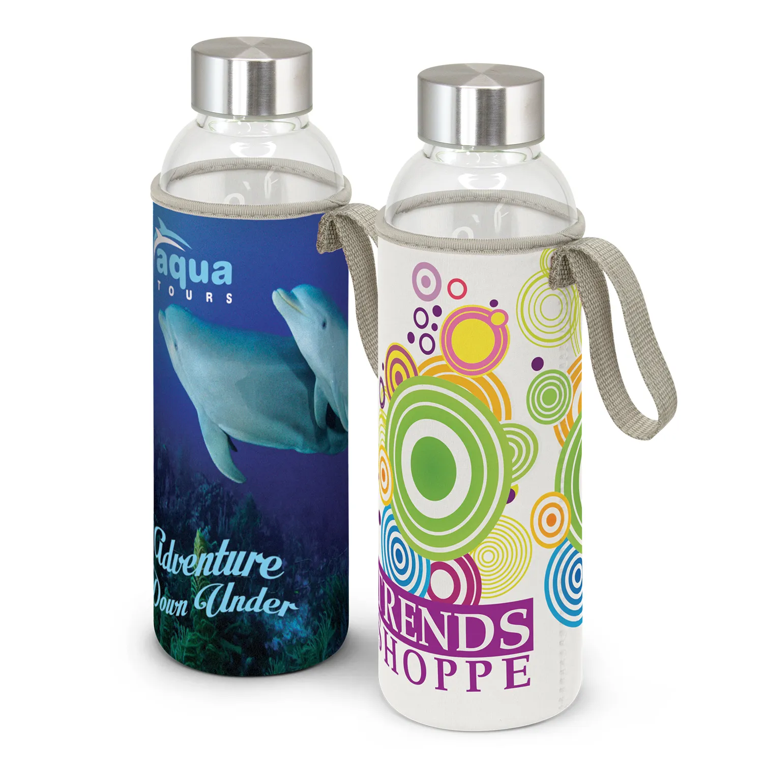 Custom Printed Venus Glass Full Colour Main Drink Bottle Online In Perth Australia