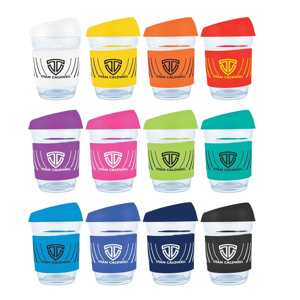 Custom Printed Vienna Coffee Cup Silicone Lid Printed Glass Mugs Online In Perth Australia 