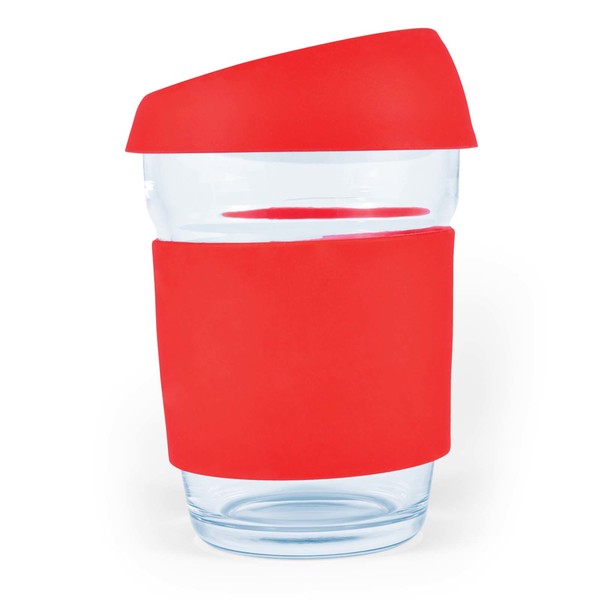  Custom Printed Vienna Coffee Cup Silicone Lid Red Glass Mugs Online In Perth Australia 