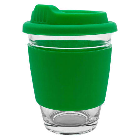  Personalised Bulk Carlo Glass Coffee Cup Silicone dark green glass mugs online in Perth Australia 