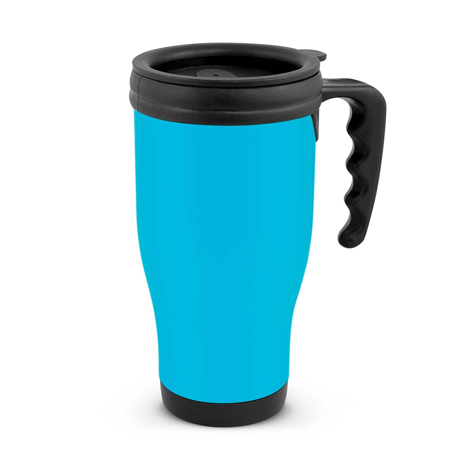 Personalised Bulk Commuter Travel Light Blue Stainless Mugs Online In Perth Australia