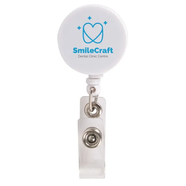 Personalised Bulk Corfu Retractable Name Holder Digital Print Badges Pins Online in Perth Australia