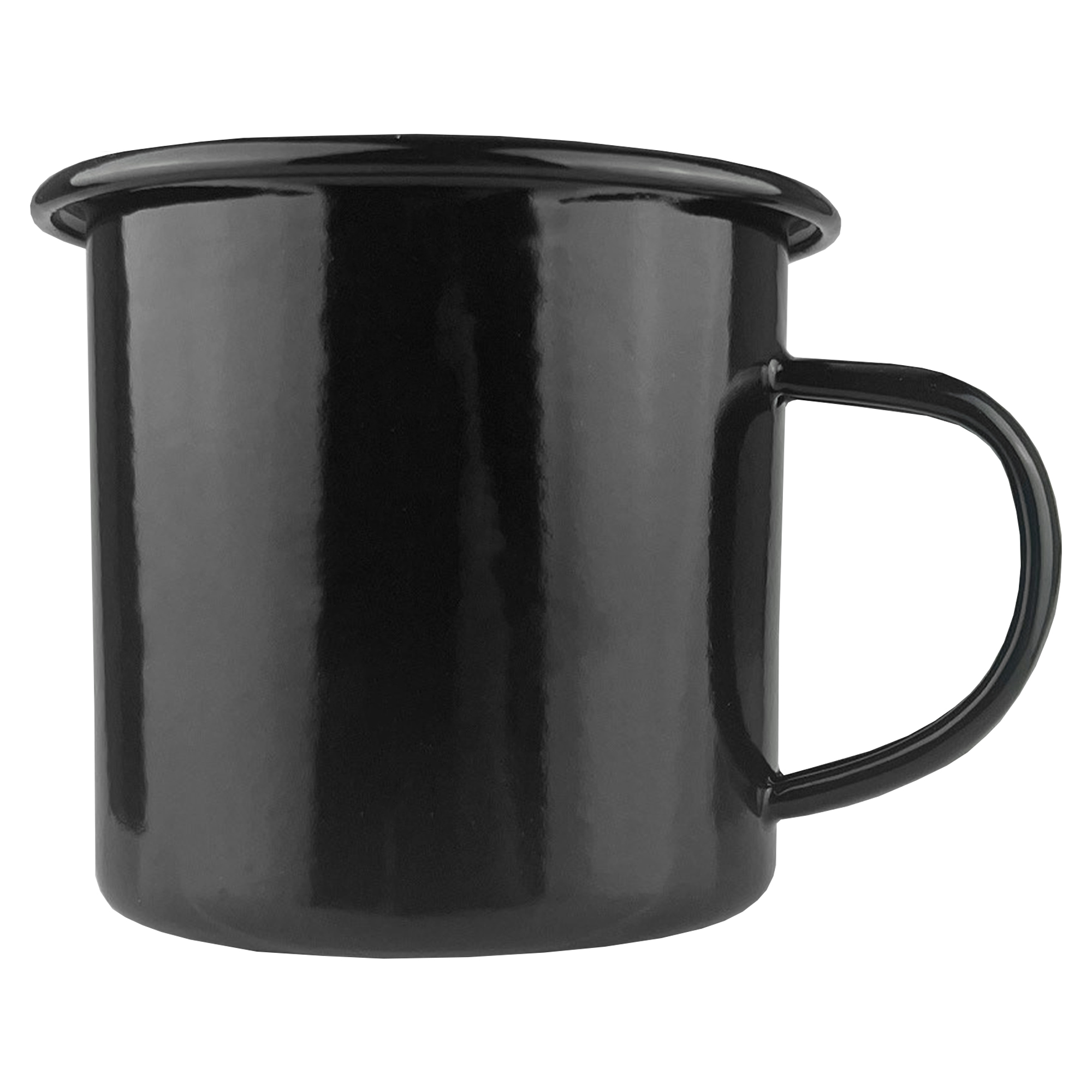 Personalised Bulk Enamel Camper Black Stainless Mugs Online In Perth Australia