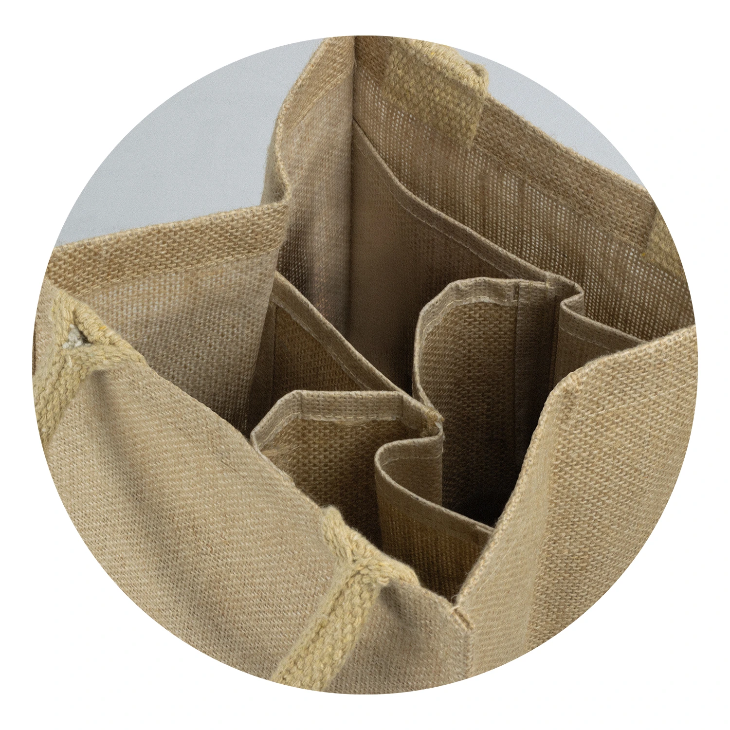 Personalised Bulk Jute Four Bottle Wine Carrier Bags Detail Online in Perth Australia