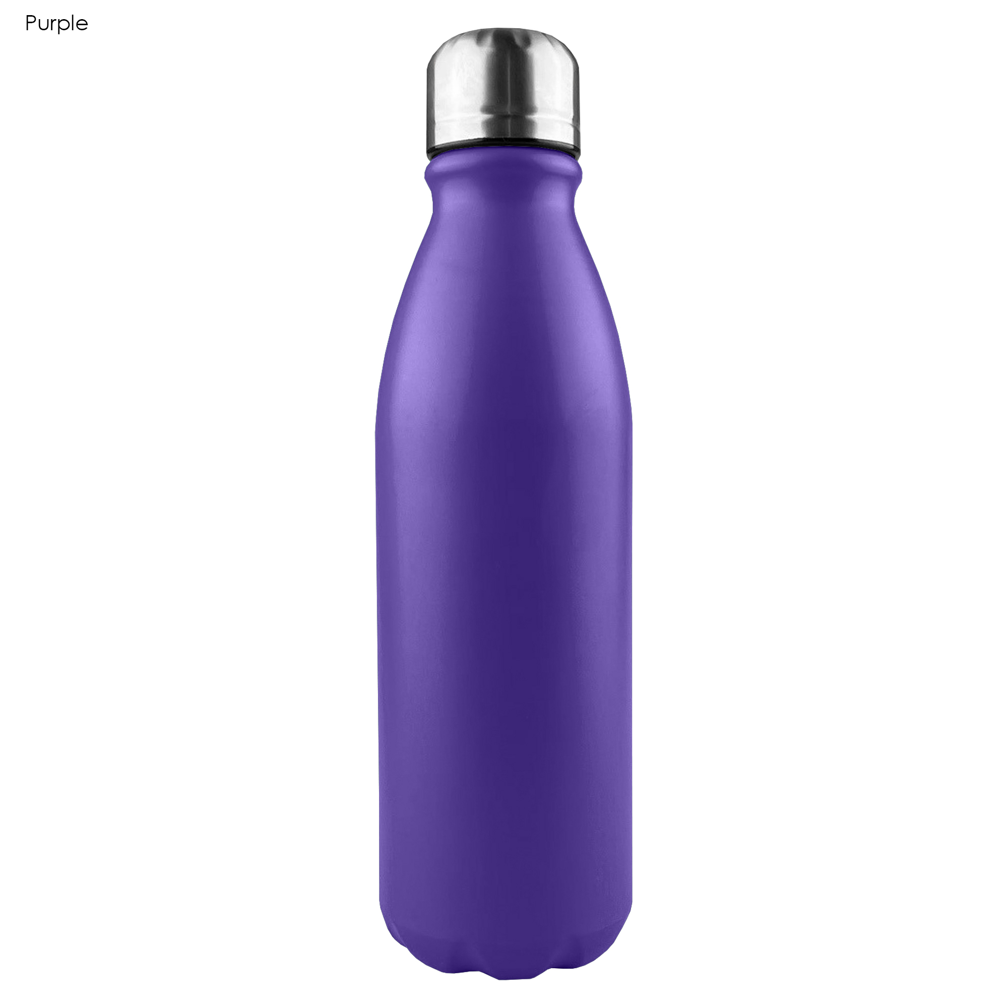 Personalised Bulk Komo Shiny Aluminium Drink Single Wall Purple Stainless Bottle Online In Perth Australia