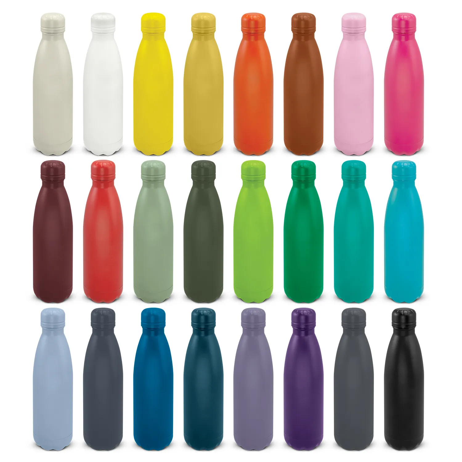 Personalised Bulk Mirage Powder Coated Vacuum Bottle Colour Match Lids Online In Perth Australia