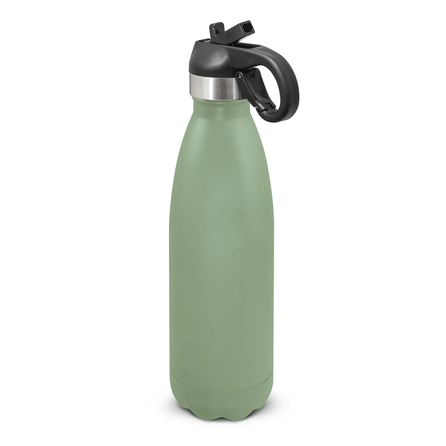 Personalised Bulk Mirage Powder Coated Vacuum Bottle Flip Lid Sage Online In Perth Australia