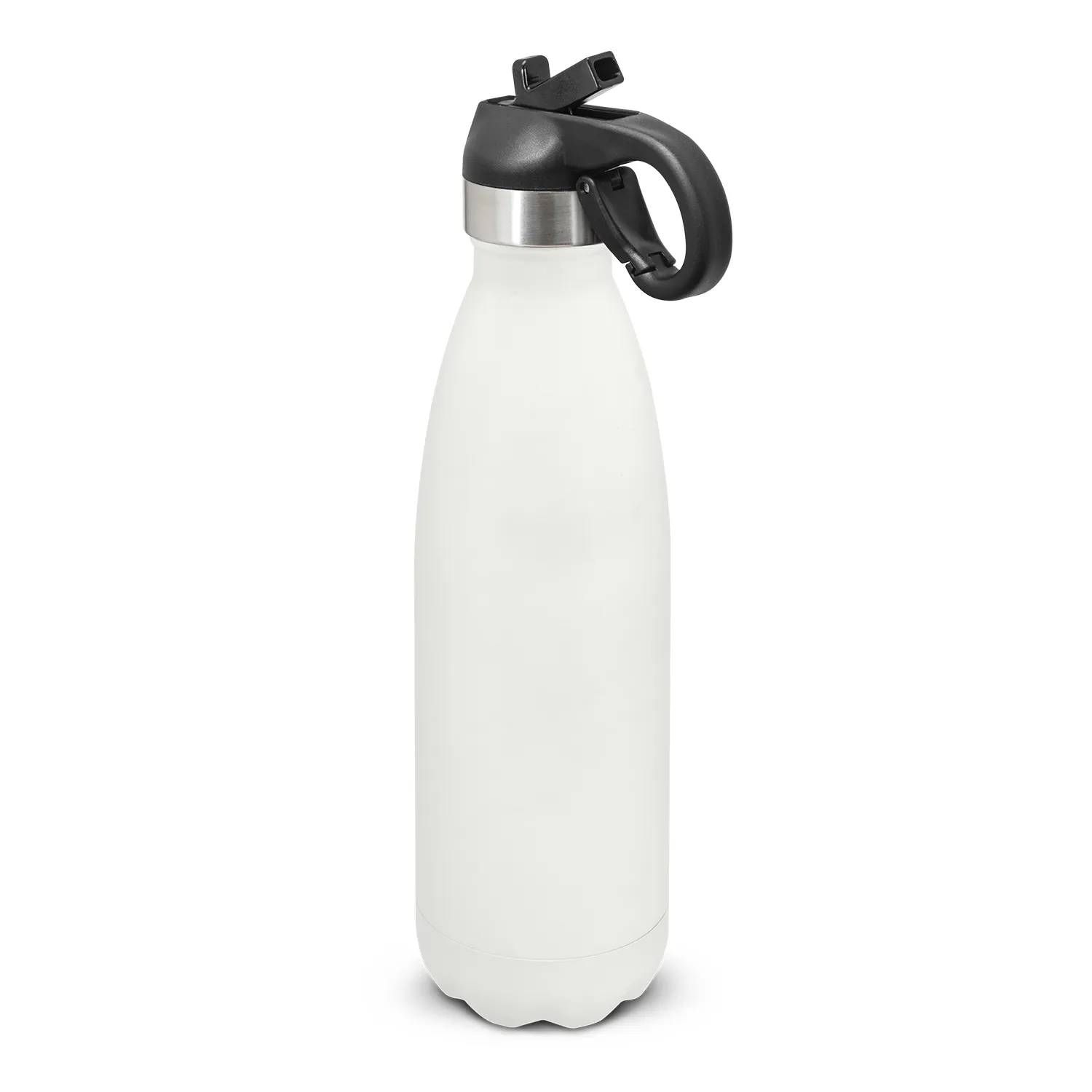 Personalised Bulk Mirage Powder Coated Vacuum Bottle Flip Lid White Online In Perth Australia