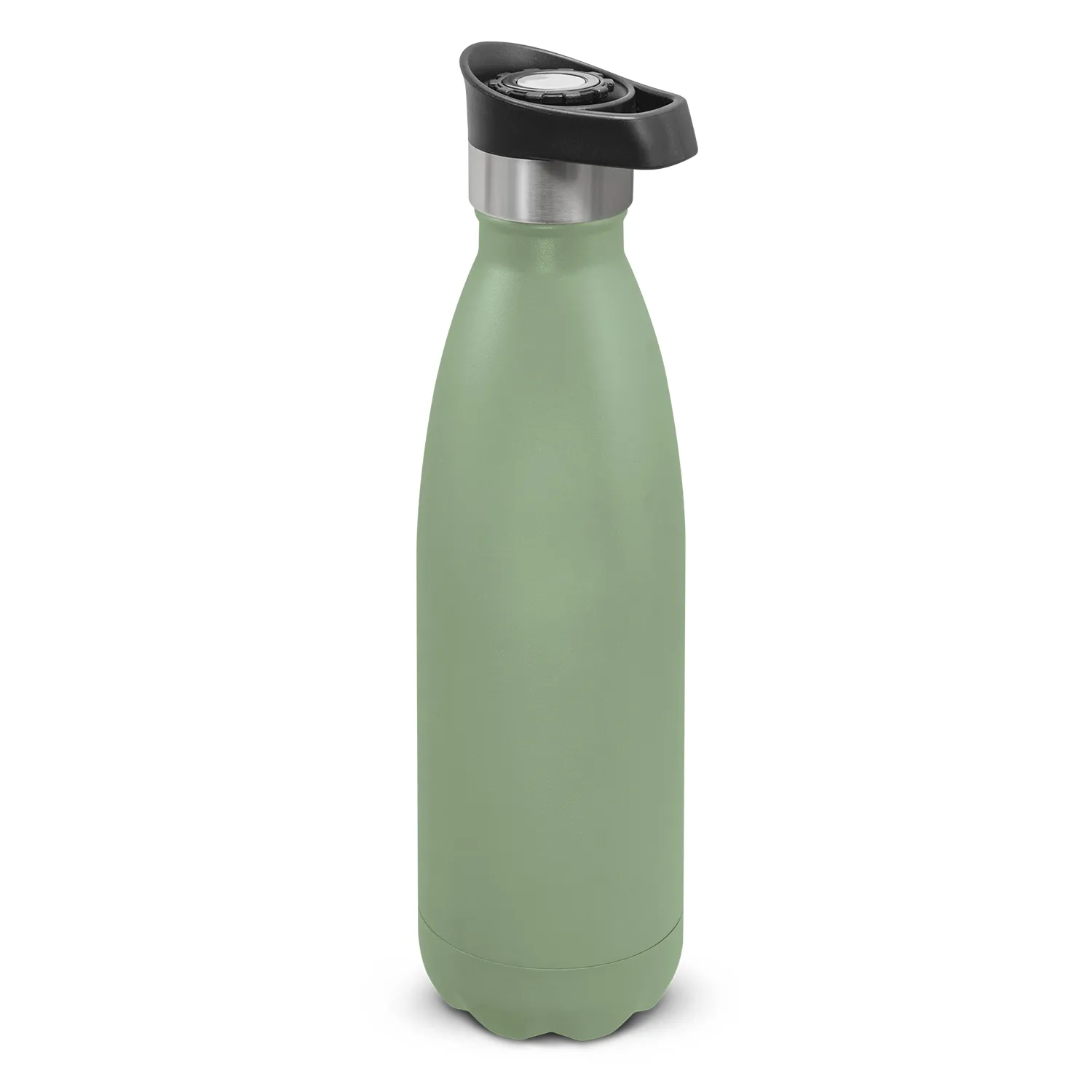 Personalised Bulk Mirage Powder Coated Vacuum Bottle Push Button Lid Sage Online In Perth Australia