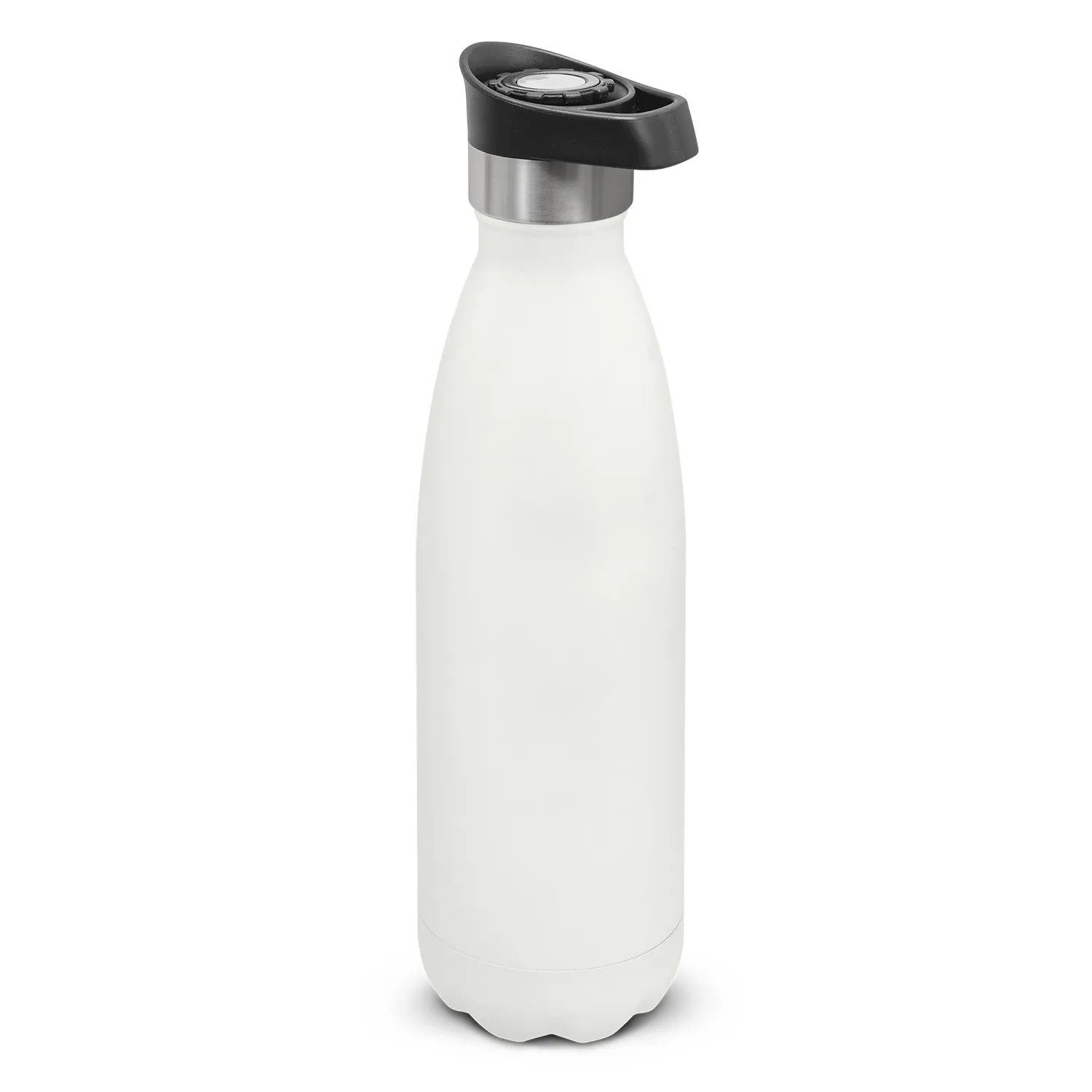 Personalised Bulk Mirage Powder Coated Vacuum Bottle Push Button Lid White Online In Perth Australia