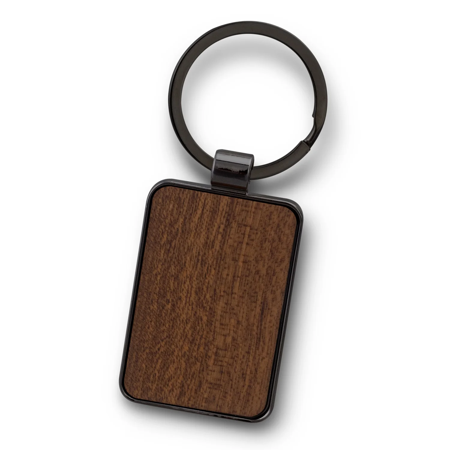 Personalised Bulk Santo Key Ring Rectangle Gunmetal Dark Online In Perth Australia