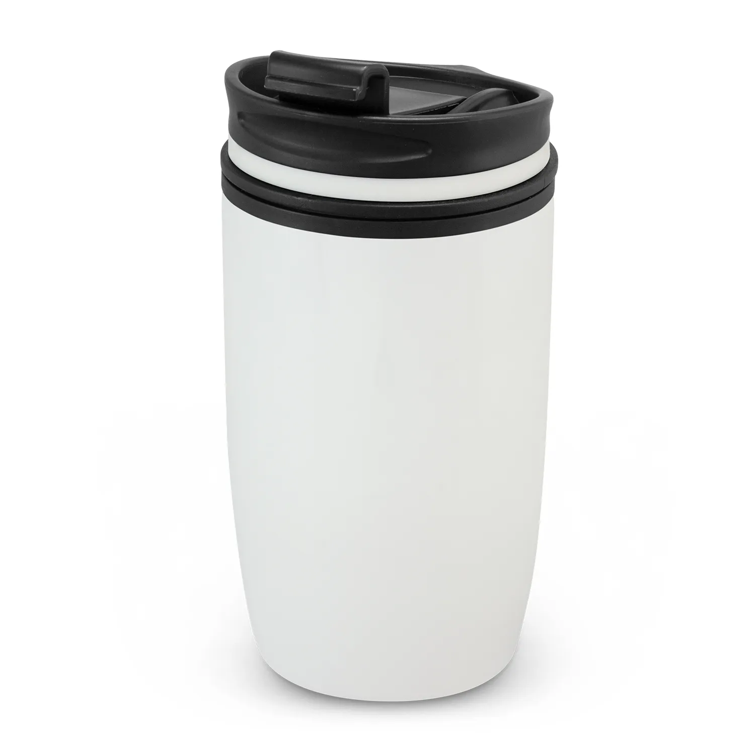 Personalised Bulk Vento Double Wall Cup Gloss White Travel Mug Online In Perth Australia