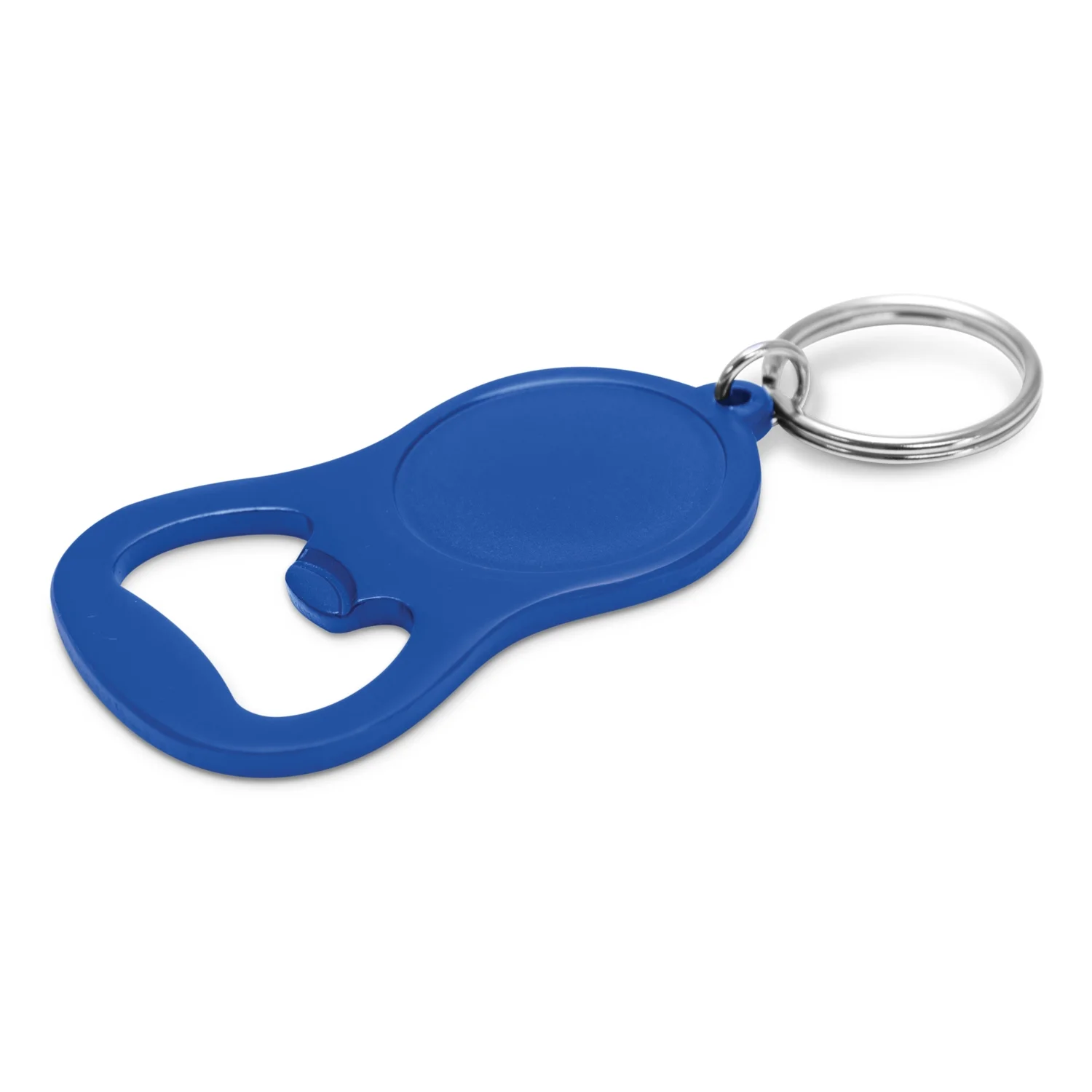 Promotional Bulk Chevron Bottle Opener Key Ring Matt Blue Online In Perth Australia