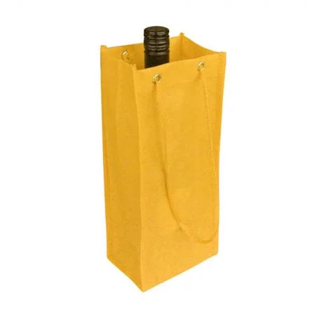 Promotional Bulk Non Woven Single Bottle Bag Yellow Online In Perth Australia