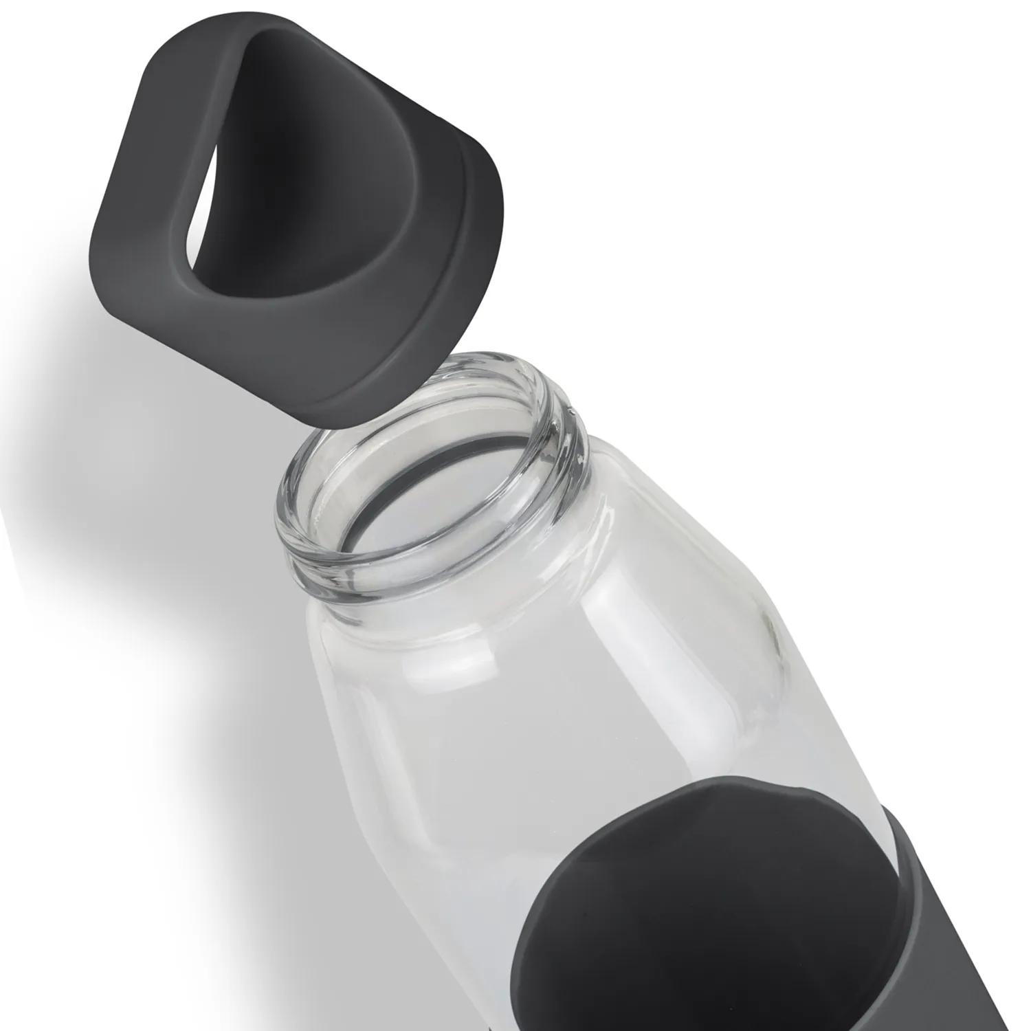 Custom Printed Allure Glass Charcoal Drink Bottle Online In Perth Australia