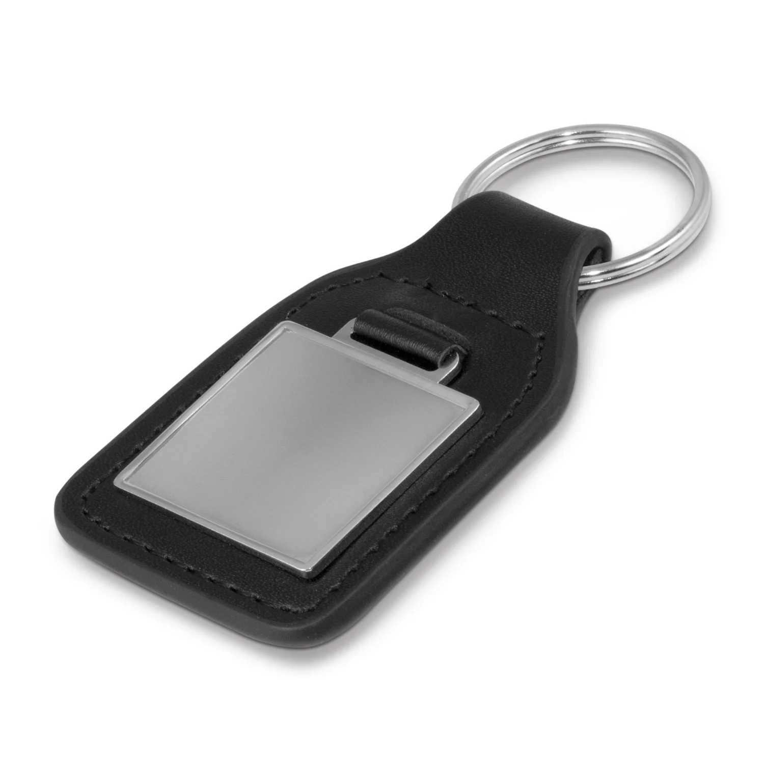 Promotional Bulk Baron Leather Key Ring Square Black Online In Perth Australia