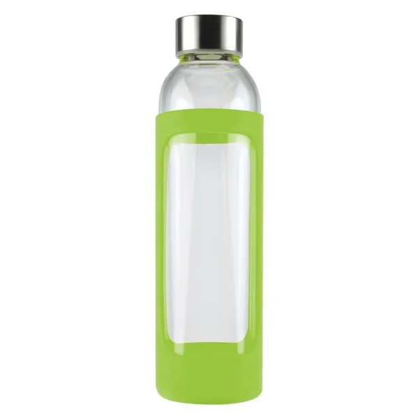 Promotional Bulk Capri Glass Silicone Sleeve Light Green Drink Bottle Online In Perth Australia