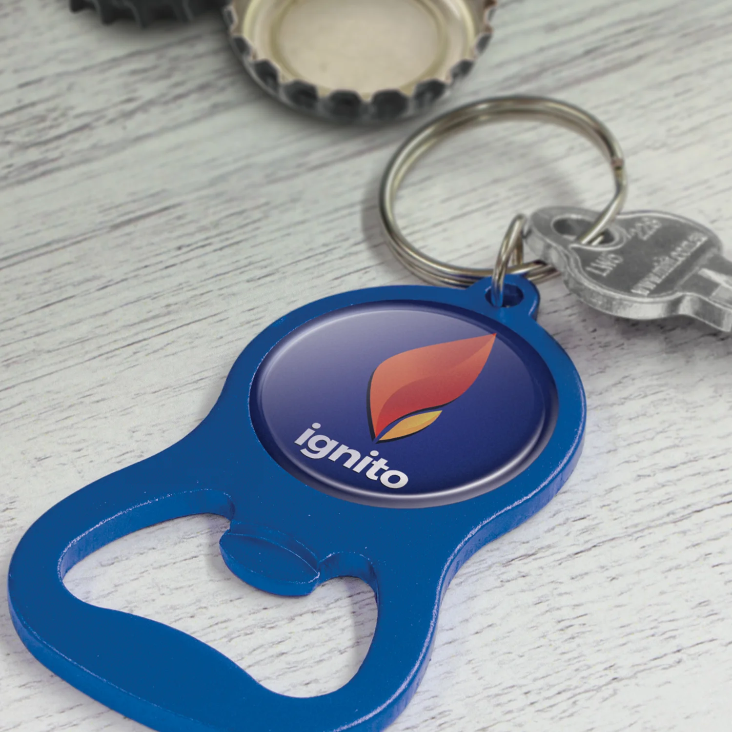 Promotional Bulk Chevron Bottle Opener Key Ring Feature Online In Perth Australia