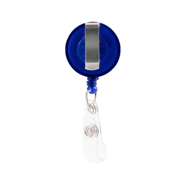 Promotional Bulk Corfu Retractable Name Holder Back Pocket Clip Blue Badges Pins Online in Perth Australia