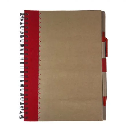 Promotional Bulk Envi A5 Recycled Paper Notebook Red In Perth Australia