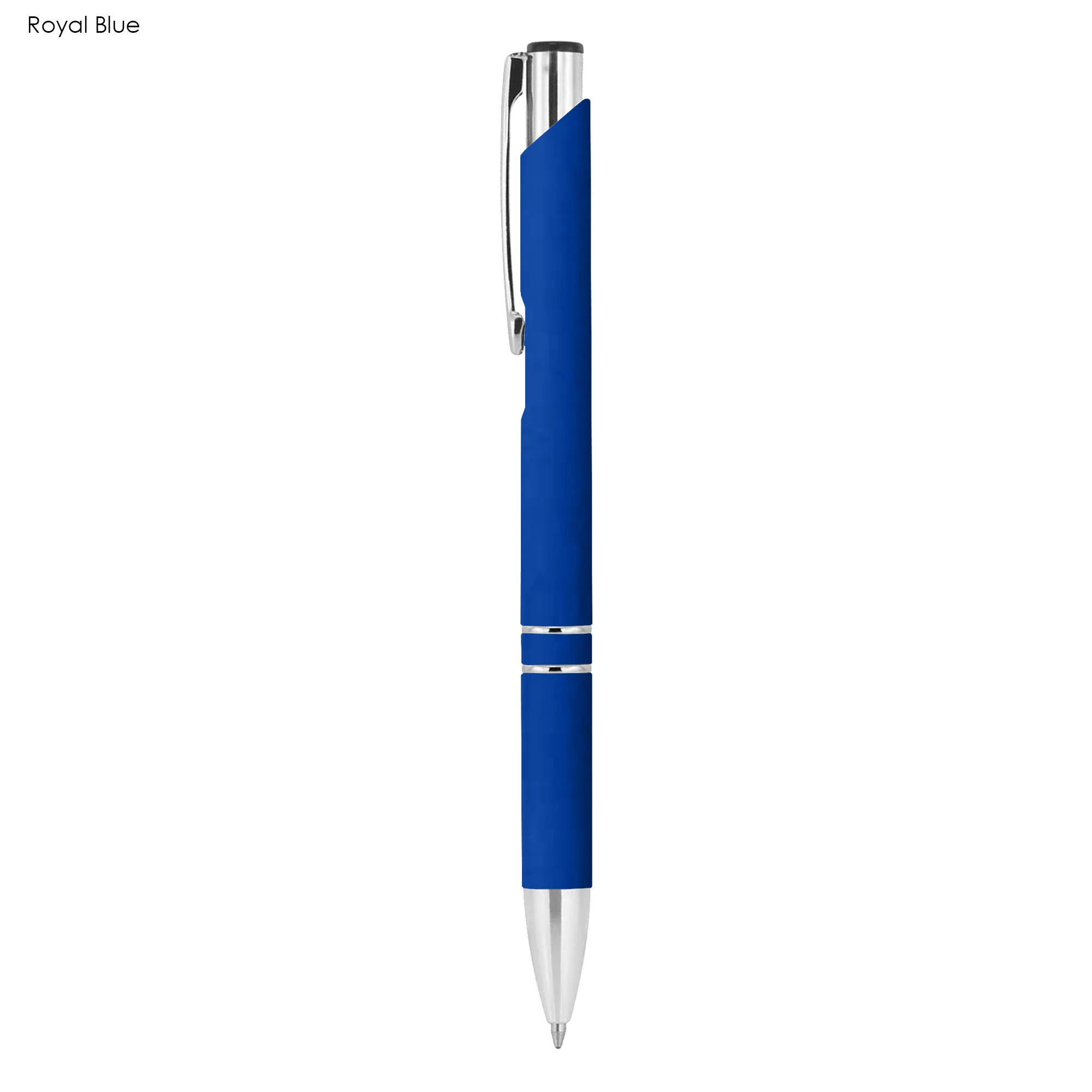 Promotional Bulk Euroauz Rubberised Royal Blue Metal Wood Pens Online In Perth Australia