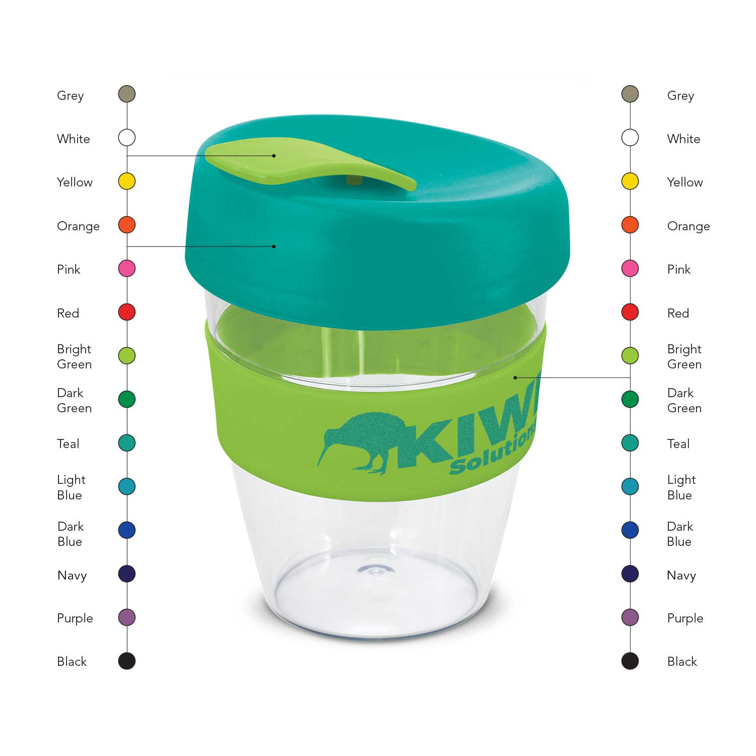  Promotional Bulk Express Cup Claritas Mix And Match Plastic Mugs Online In Perth Australia 