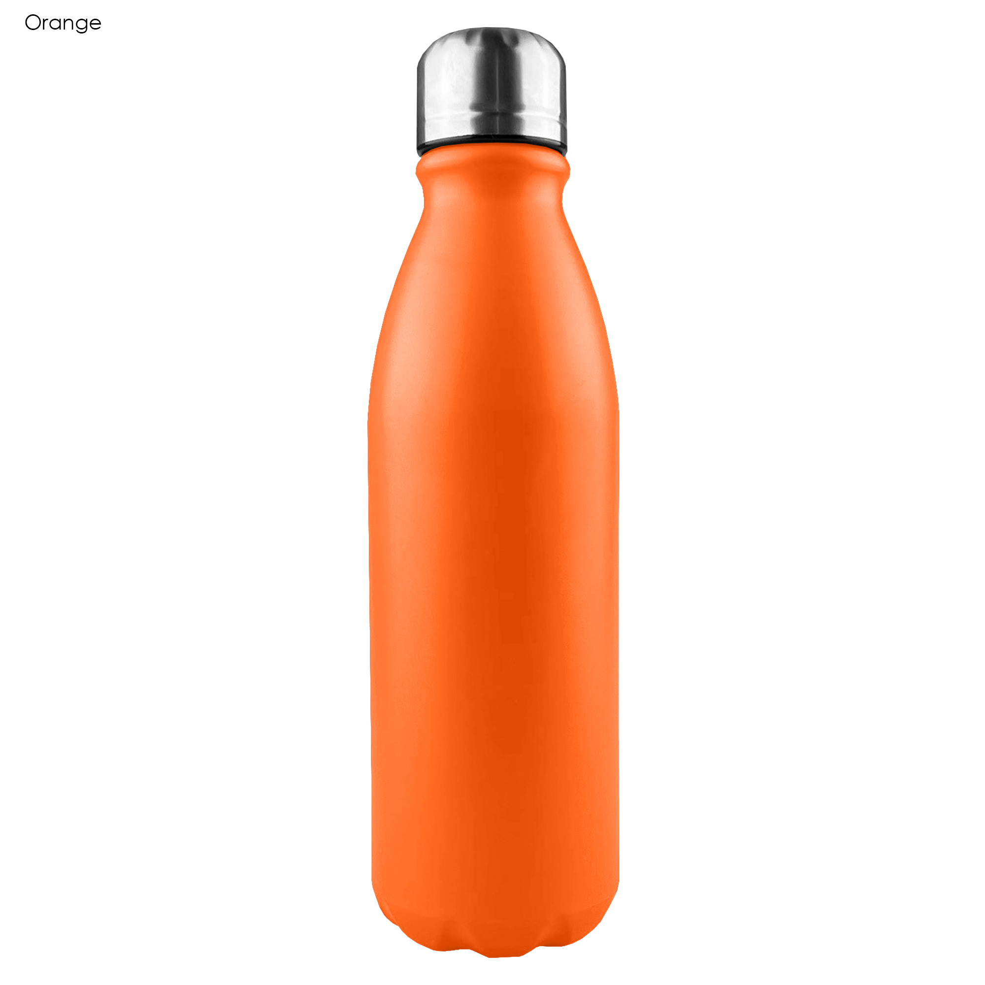 Promotional Bulkkomo Shiny Aluminium Drink Single Wall Orange Stainless Bottle Online In Perth Australia