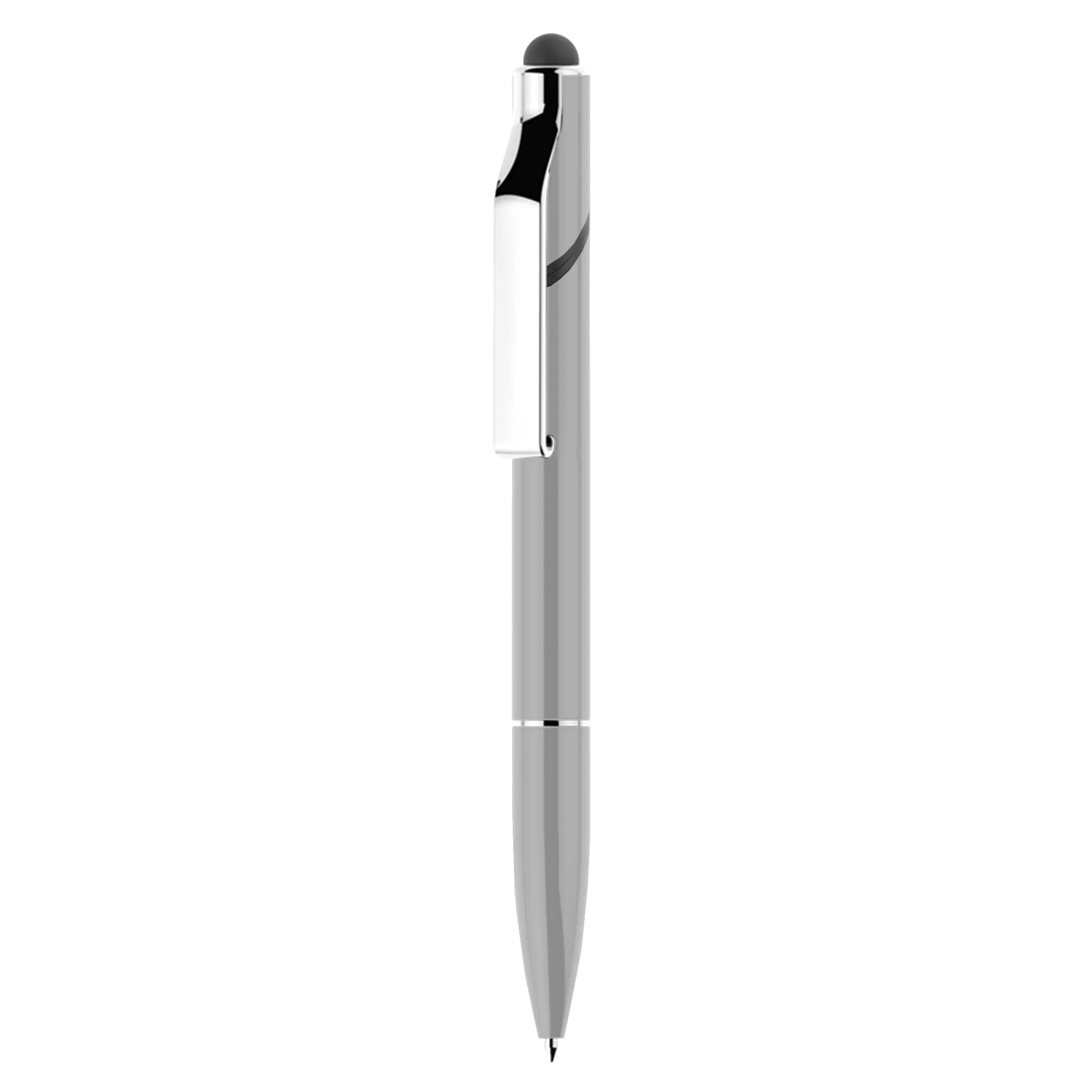 Promotional Bulk Metal i-Stand Twist Grey Stylus Pens Online In Perth Australia