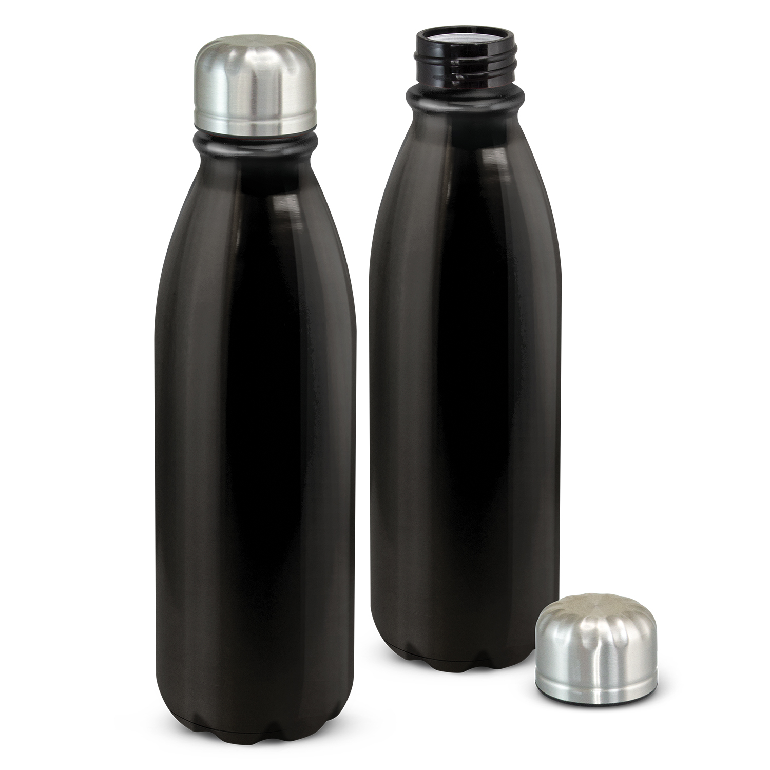 Promotional Bulk Mirage Aluminium Black Stainless Bottle Online In Perth Australia