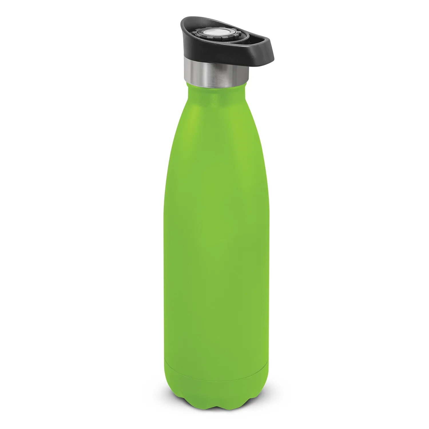 Promotional Bulk Mirage Powder Coated Vacuum Bottle Push Button Lid Bright Green Online In Perth Australia