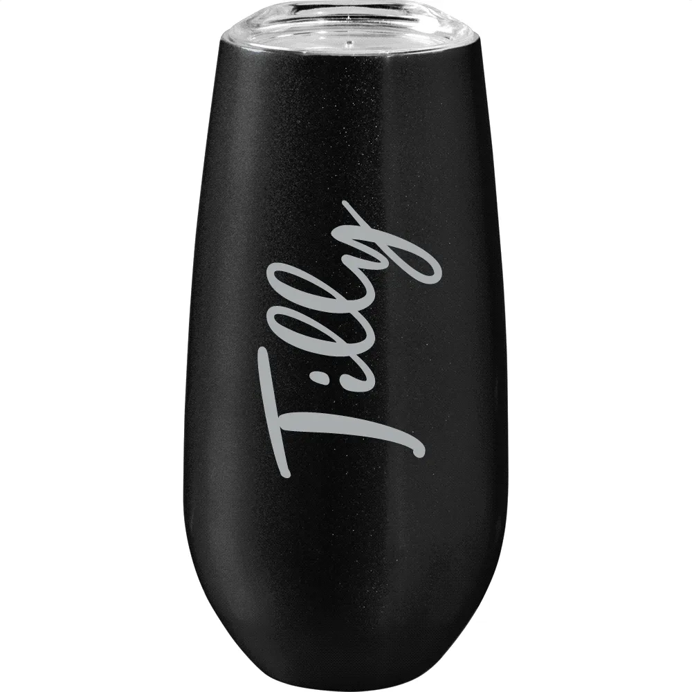 Promotional Bulk Rosa 170Ml Vacuum Champagne Flute Black Online In Perth Australia