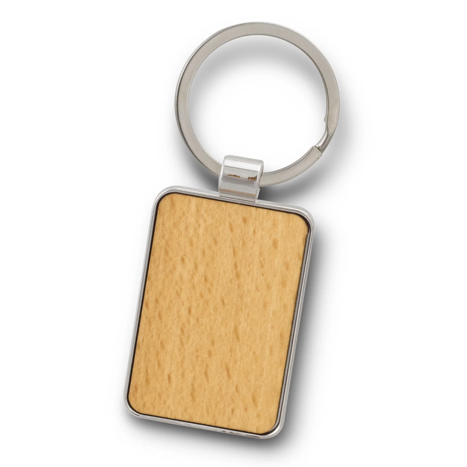 Promotional Bulk Santo Key Ring Rectangle Silver Natural Online In Perth Australia