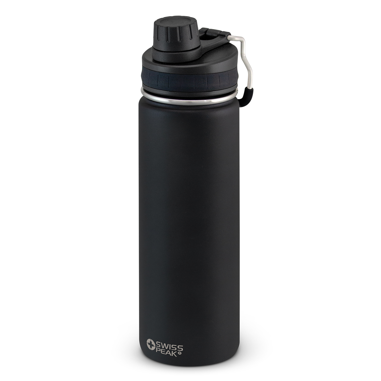 Promotional Bulk Swiss Peak Vacuum Black Insulated Bottles Online In Perth Australia