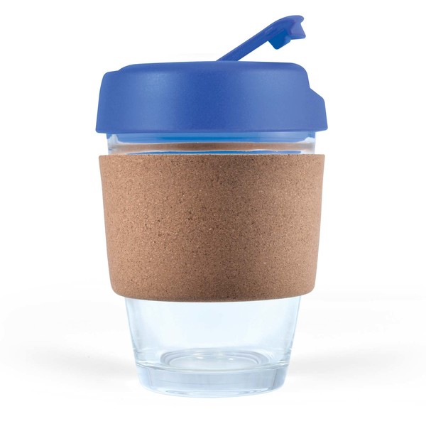  Promotional Bulk Vienna Coffee Cup Cork Band Dark Blue Glass Mugs Online In Perth Australia 