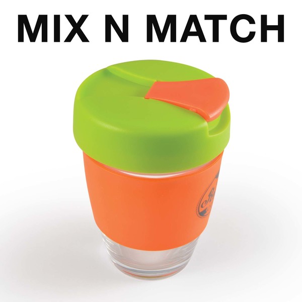  Promotional Bulk Vienna Coffee Cup Flip Lid Mix And Match  Glass Mugs Online In Perth Australia 