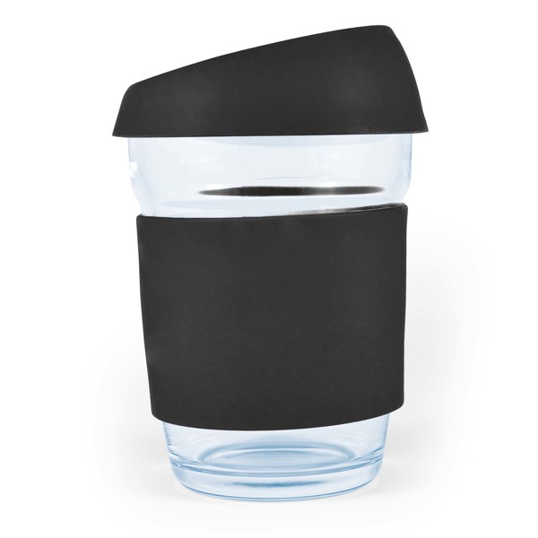  Promotional Bulk Vienna Coffee Cup Silicone Lid Black Glass Mugs Online In Perth Australia 